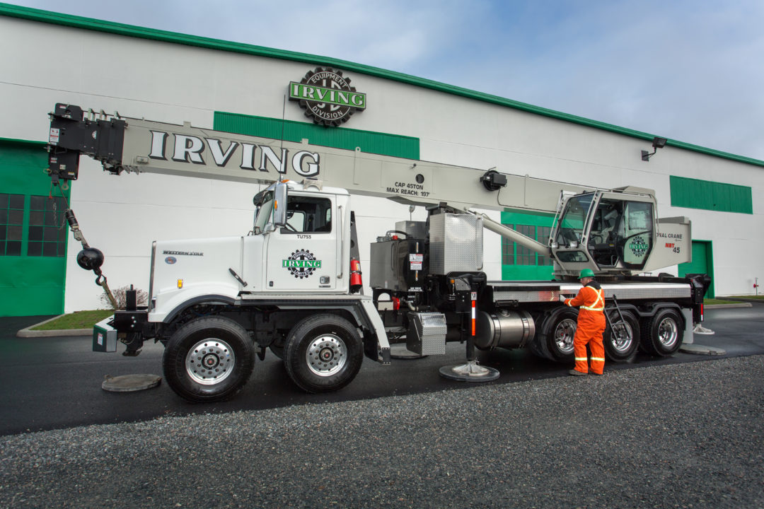 Irving Equipment bolsters fleet with custombuilt National Crane NBT45 boomtruck crane