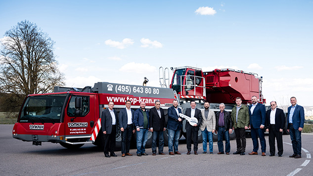 TOPKRAN takes delivery of the first Liebherr 750-ton LTM 1750-9.1 All Terrain crane in Russia