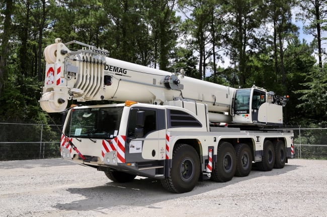 CraneWorks has taken delivery of on the first Demag AC 220-5 All Terrain Cranes
