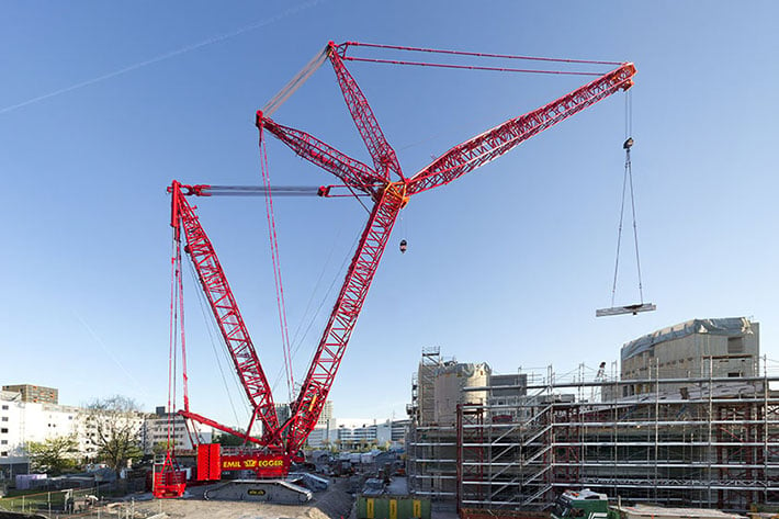 Emil Egger’s 1000-ton Liebherr LR 11000 crawler crane now the strongest in Switzerland