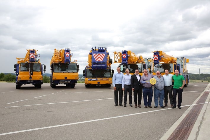 Eurogruas Group updates its crane fleet with the puchase nine new Liebherr All Terrain cranes