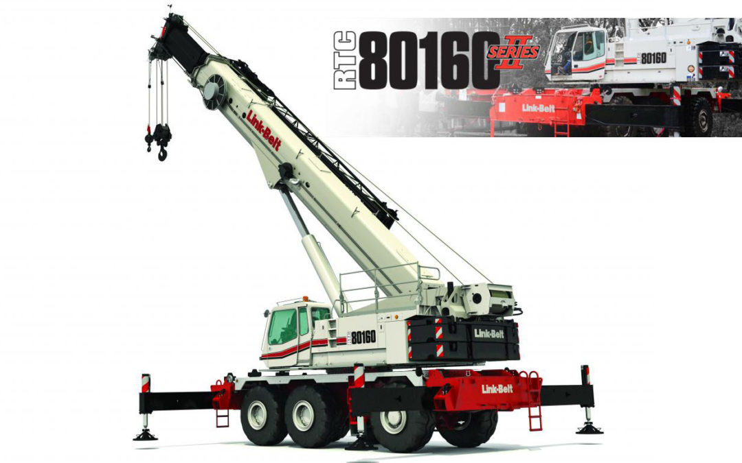 Link-Belt upgrades their 150-ton RT model with the new RTC-80160 Series II Rough Terrain Crane
