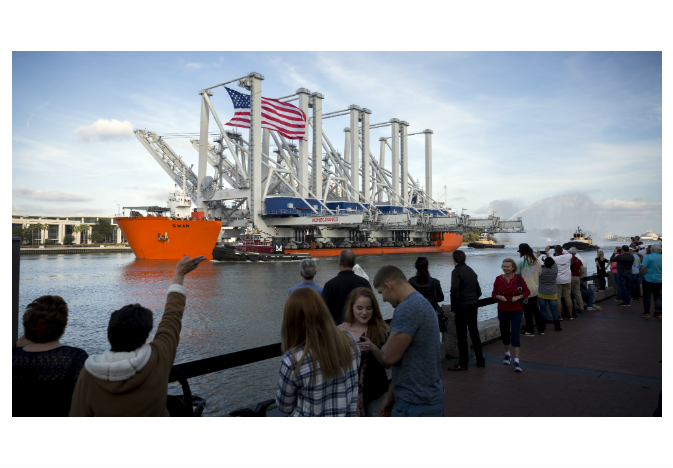 Four new Konecranes Neo-Panamax valued @ $47m arrive at Port of Savannah