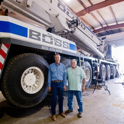 BOSS Crane and Rigging President David Cowley and CEO David Lowry