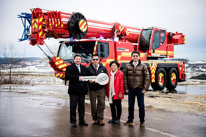 Lian Zheng Enterprise Co., Ltd. receives 1st ever Liebherr LTM 1070-4.2 fire service crane delivered to Taiwan