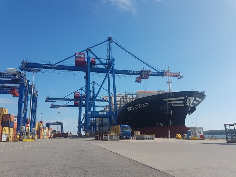 Lithuania’s Klaipedos Smelte places order for 12 container cranes with Konecranes