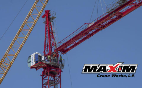 Maxim Crane Erects 240' Potain Tower Crane With Liebherr All Terrain In ...