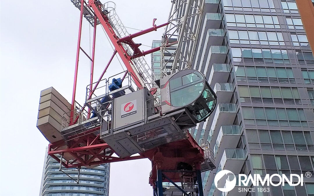 (2) Raimondi LR273 Luffing Jib Tower Cranes to help build Nobu Hotel in Restaurant in Toronto