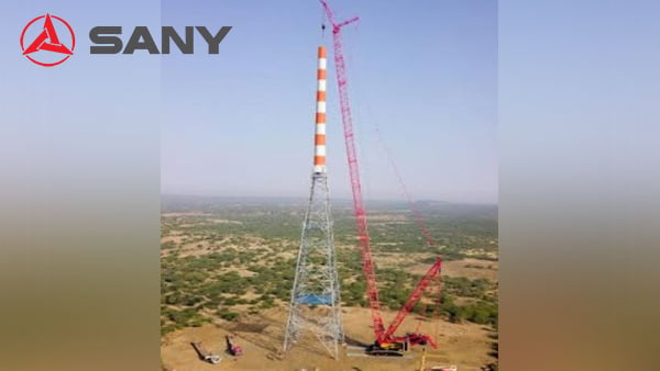 Sany India delivers a 800-ton SCC8000A Lattice Boom Crawler Crane to Dwakesh Transport Corporation