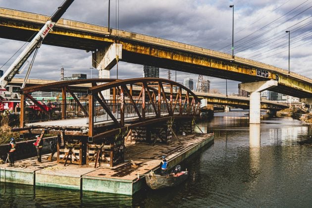 Priestly Demolition handles bridge removal with Link-Belt RTC-8090 Series II in Canada