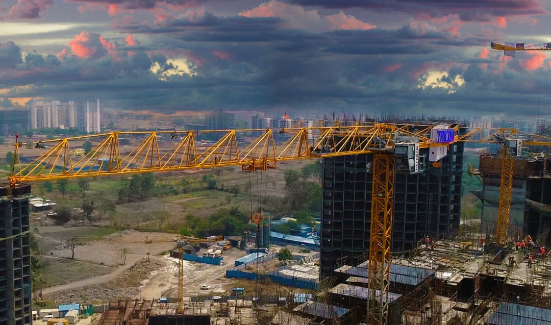 Check out Fantastic PICS of a dozen Potain Tower Cranes working in unison in Pune, India